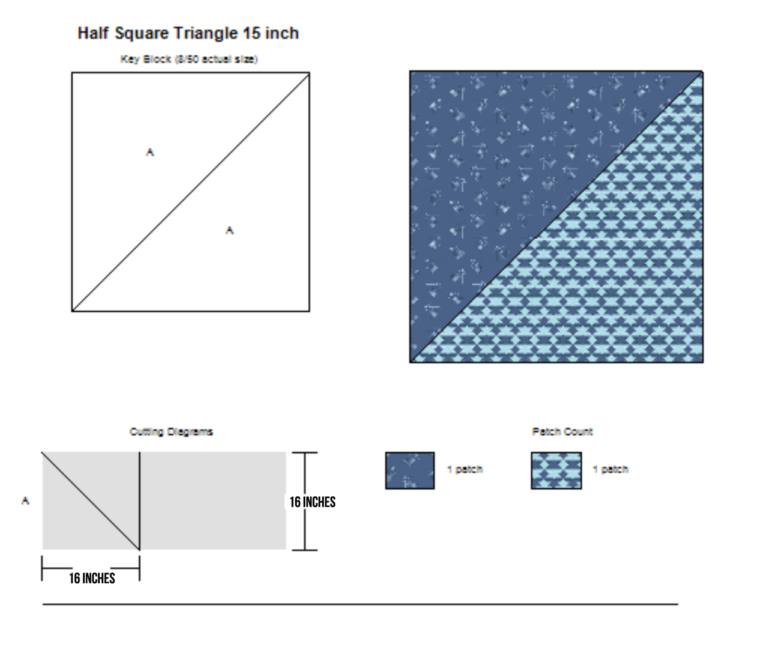 Easy Modern Half Square Triangle Quilt • Stitches Quilting