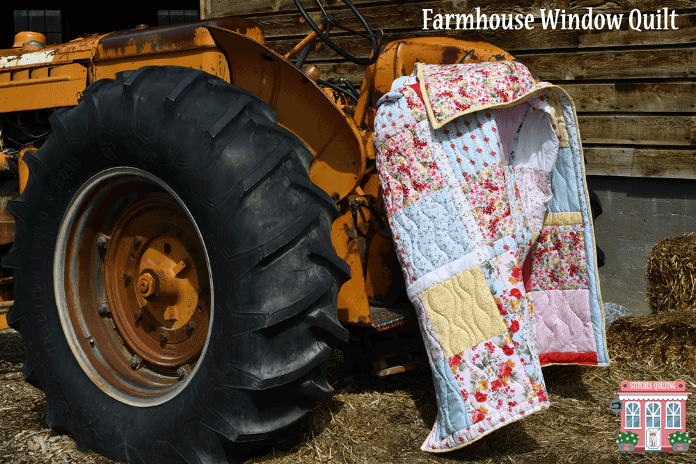 Farmhouse Window Quilt Tribute to Nancy Zieman