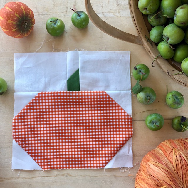 Easy Pumpkin Quilt Block Pattern • Stitches Quilting